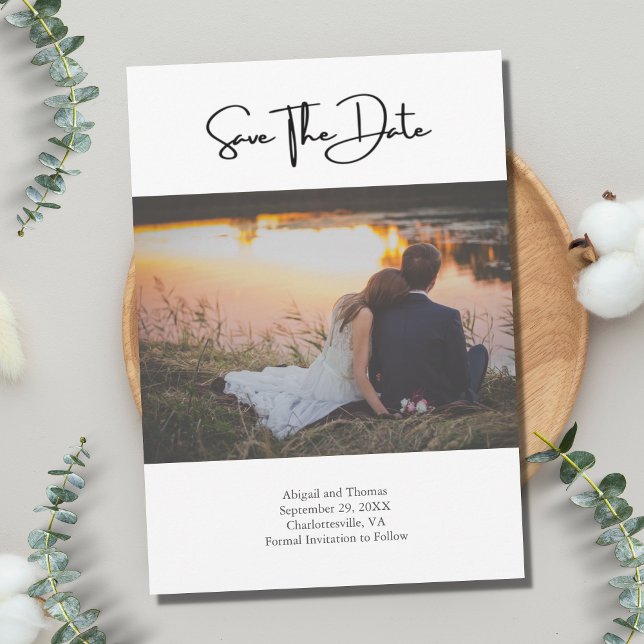 Reserve A Data Código QR da Foto Casamento Website Moderno Trendê (Criador carregado)