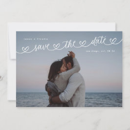 Reserve A Data Código QR da Foto do Site de Casamento Preto e Bra
