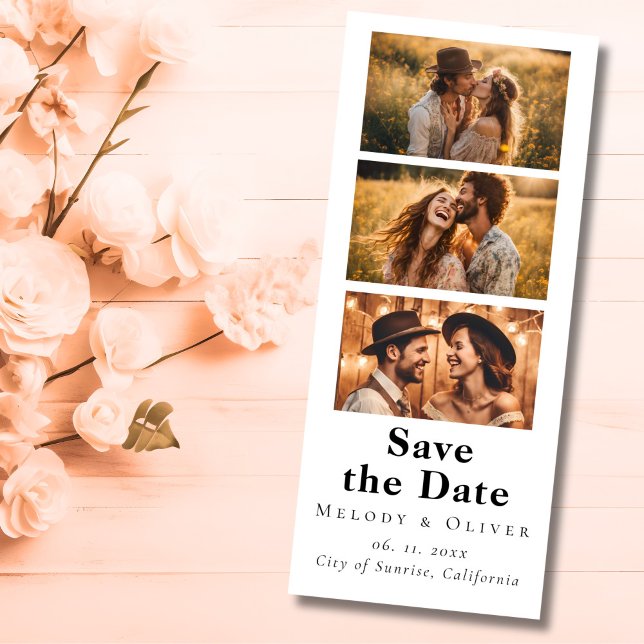 Reserve A Data Código QR de cabine de fotos "Save the Date" de ca (Criador carregado)