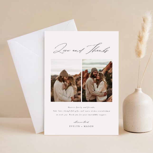 Reserve A Data Código QR de Casamento com Foto Elegant Script 6 (Criador carregado)