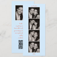 Código QR de casamento em estande alto moderno de 