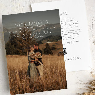 Reserve A Data Código QR de Foto de Nomes Elegantes Clássicos For