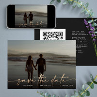 Código QR de Foto Moderna Preto Onyx Preto Onyx