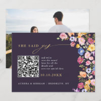 Código QR de Foto Sombra Colorida de Primavera Wil