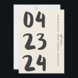 Reserve A Data Código Qr de Fotografia Vintage B&W Número de Foto<br><div class="desc">Tipografia Foto Artística Simples Código Qr</div>