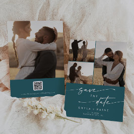 Reserve A Data Código QR de multifoto azul de azul-lacrimogênio B