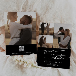 Reserve A Data Código QR de várias fotos EDITÁVEIS com COR Bico