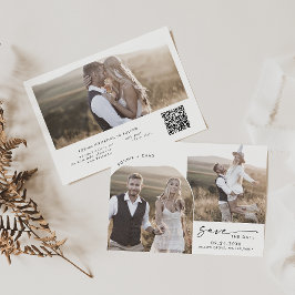 Reserve A Data Código QR do Arch Modern Boho 3 Foto