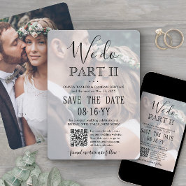 Reserve A Data Código QR do Casamento Sequel & 2 Fotos Nós Fazemo