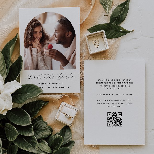 Reserve A Data Código QR do Script de Arquivo de Foto Minimal Pre (Criador carregado)