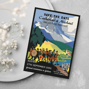 Reserve A Data Código QR do Viagem da Áustria