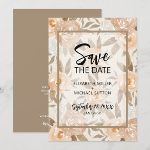 Reserve A Data Código QR Floral Casamento Salvar a Data