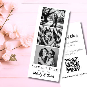 Reserve A Data Código QR para cabine de fotos de "Save the Date"