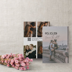 Reserve A Data Código QR Vellum Overlay Script Modern 5 Foto