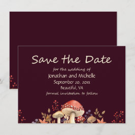 Reserve A Data Cogumelos, plantas e Casamentos outono de outono