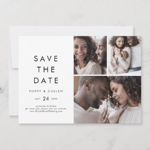 Reserve A Data Colagem de Fotografias com Tipografia Chic 3