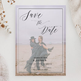 Reserve A Data Colagem de fotos Elegante 2 salvar casamento de da