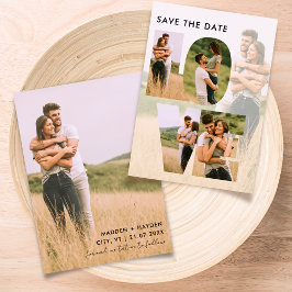 Reserve A Data Colagem de Fotos Moderna de 6 Fotos Save the Date