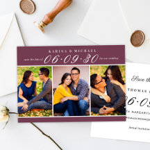 Colagem de Três Fotos de Casamento em Borgonha