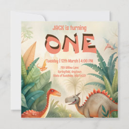 Reserve A Data Coloração d'água da selva do primeiro aniversario 