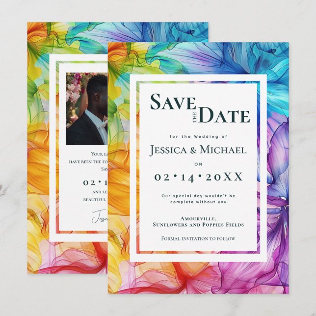 Reserve A Data Com a foto atrás do Ereal Bloom (Frente/Verso)