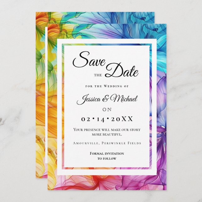 Reserve A Data Com a foto Eteal Bloom (Frente/Verso)