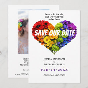 Reserve A Data 🌈 🐦 Com foto LGBTQ 🌈 Florescer Juntos