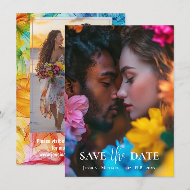 Reserve A Data Com fotos Eteal Bloom (Frente/Verso)