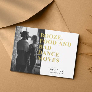 Reserve A Data Comida Engraçado Dança Incorreta Guardar a Data