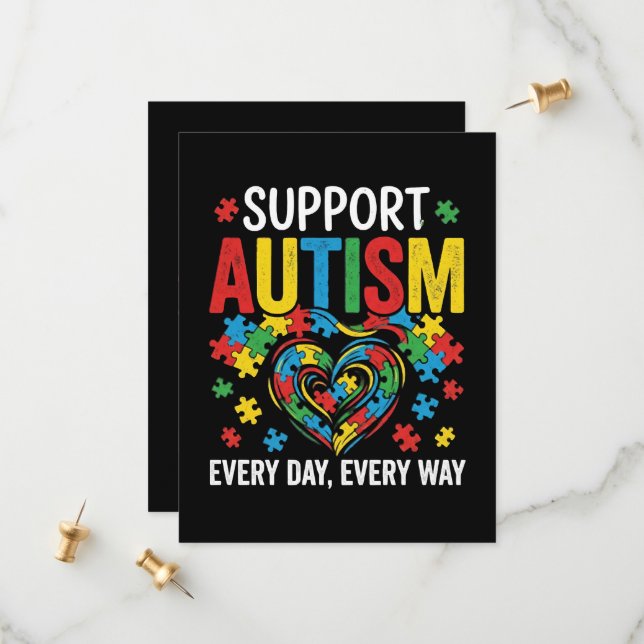 Reserve A Data Conscientização do autismo (Frente/Verso In Situ)