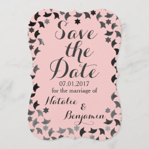 Reserve a Data Convite Mosaico Cor Personalizada