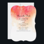 Reserve A Data Cor d'água vermelha salve a data. Peach casamento<br><div class="desc">Entre em contato comigo,  por favor,  se precisar de itens adicionais.</div>