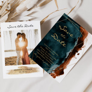 Reserve A Data Cor Laranja Teal E Queimada Salvar Data