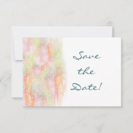 Reserve A Data Corações de Aquarela Fofos para Casamento Salve a