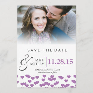 Reserve A Data Corações de Casamento   Guardar as datas