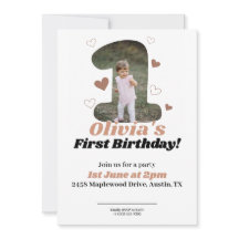 Corações do Ursinho bege minimalista do primeiro a