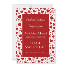 Corações Vermelhos e Brancos Lindos Casamento