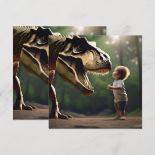Reserve A Data **"Coragem Liberada: Um Menino Enfrenta o T-Rex"