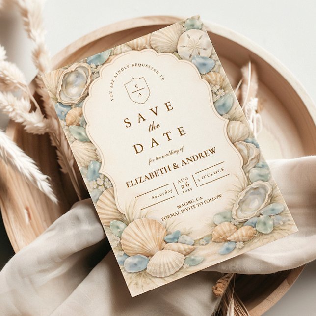 Reserve A Data Coroa de Casamento Neutra na Praia (Criador carregado)