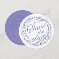 Coroa de Lavanda Rústica para Casamento Save The D