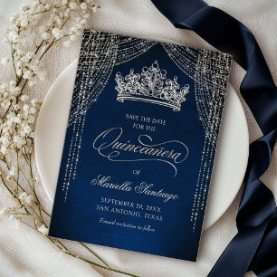 Reserve A Data Coroa Tiara Marinho Silver Quinceañera Salvar Data
