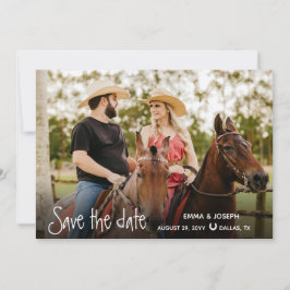 Reserve A Data Country Western Wedding Duas Foto Salvar a data