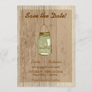Reserve A Data Country Wooden Rustic Mason Jar Salve a Data