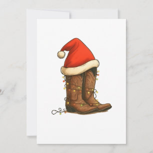 Reserve A Data Cowboy Boots Natal Western Santa Hat