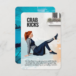 Reserve A Data Crab Kicks Fitness Card with Blue Backing