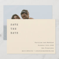 Cream Retro Typewrite Font Wedt Foto Back