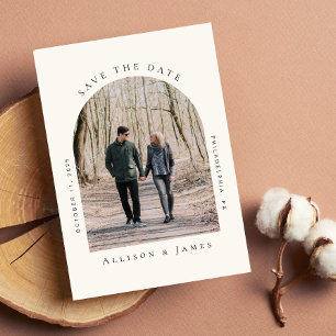 Reserve A Data Creme de Foto de Quadro Arranhado Mínimo