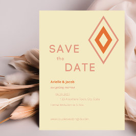 Reserve A Data Creme Moderno, Blush & Burnt Orange meio século