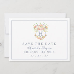 Reserve A Data Crest. Fabrito de Watercolor Floral