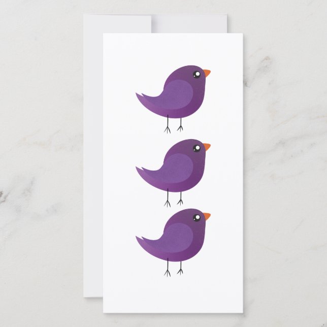 Reserve A Data Crianças, passarinho fofo (Frente)